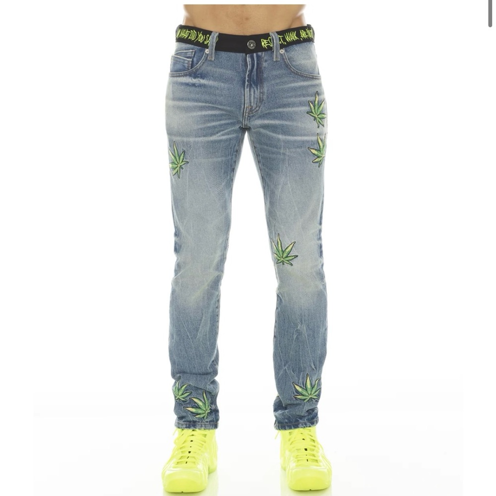 Rocker Slim Ridged Pantera in Pantera Jean